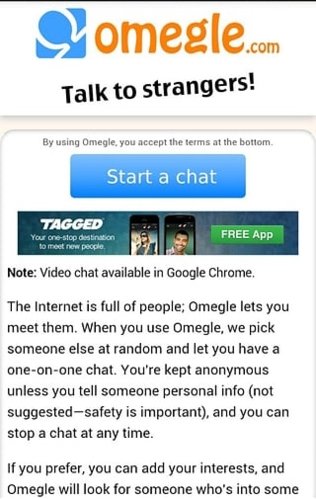 omegle随机聊天